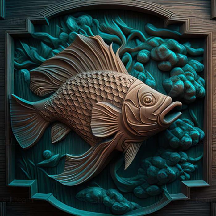 3D model Barbus tikto fish (STL)